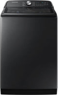 Samsung 5.5 cu. ft. Extra-Large Capacity Smart Top Load Washer with Super Speed Wash, Brushed Black, WA55CG7100AVUS